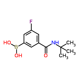 (3-(叔-丁基氨基甲酰)-5-氟苯基)硼酸图片