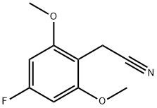 2-(4-fluoro-2,6-dimethoxyphenyl)acetonitrile Structure