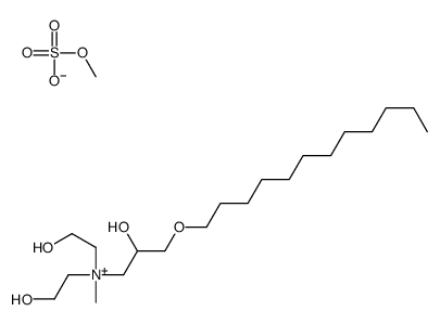 [3-(dodecyloxy)-2-hydroxypropyl]bis(2-hydroxyethyl)methylammonium methyl sulphate structure