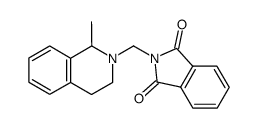 2-(1-Methyl-3,4-dihydro-1H-isoquinolin-2-ylmethyl)-isoindole-1,3-dione Structure