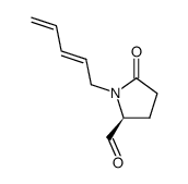 2-Pyrrolidinecarboxaldehyde,5-oxo-1-(2,4-pentadienyl)-,[S-(E)]-(9CI)结构式