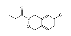 6-Chloro-3,4-dihydro-3-propionyl-1H-2,3-benzoxazine结构式