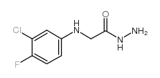 Glycine,N-(3-chloro-4-fluorophenyl)-, hydrazide Structure