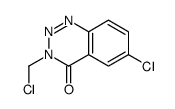 6-Chloro-3-(chloromethyl)-1,2,3-benzotriazin-4(3H)-one Structure