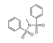 N-(benzenesulfonyl)-N-methylbenzenesulfonamide Structure