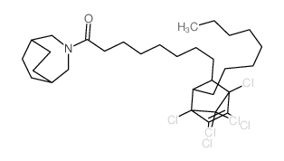 3-Azabicyclo[3.2.2]nonane,3-[8-(1,4,5,6,7,7-hexachloro-3-octylbicyclo[2.2.1]hept-5-en-2-yl)-1-oxooctyl]-(9CI)结构式