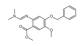 (E)-Methyl 4-(benzyloxy)-2-((dimethylamino)Methyleneamino)-5-Methoxybenzoate Structure