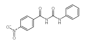 Benzamide,4-nitro-N-[(phenylamino)carbonyl]-结构式