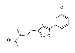 N-{2-[5-(3-chloro-phenyl)-[1,2,4]oxadiazol-3-yl]-ethyl}-N-methyl-acetamide Structure