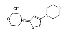 4-(5-morpholin-4-ium-4-ylidenedithiol-3-yl)morpholine,chloride Structure