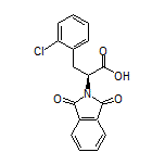 (S)-3-(2-Chlorophenyl)-2-(1,3-dioxo-2-isoindolinyl)propanoic Acid Structure