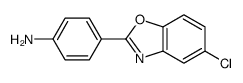 4-(5-chloro-2-benzoxazolyl)Benzenamine Structure