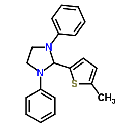 2-(5-Methyl-2-thienyl)-1,3-diphenylimidazolidine结构式