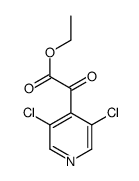 3,5-Dichloro-alpha-oxo-4-pyridineaceticacidethylester structure