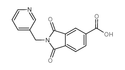 1,3-DIOXO-2-PYRIDIN-3-YLMETHYL-2,3-DIHYDRO-1H-ISOINDOLE-5-CARBOXYLIC ACID Structure