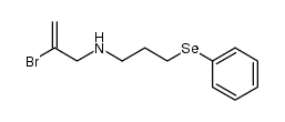 (2-bromo-2-propenyl)-(3-phenylselenopropyl)amine结构式