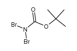 tert-butyl N,N-dibromocarbamate结构式