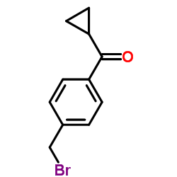 (4-(Bromomethyl)phenyl)(cyclopropyl)methanone Structure