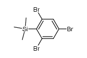 (2,4,6-tribromophenyl)trimethylsilane Structure