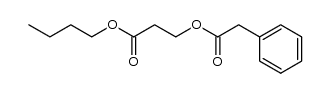 butyl 3-(2-phenylacetoxy)propanoate Structure