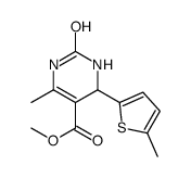 methyl 6-methyl-4-(5-methylthiophen-2-yl)-2-oxo-3,4-dihydro-1H-pyrimidine-5-carboxylate Structure