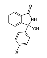 3-(4-bromo-phenyl)-3-hydroxy-isoindolin-1-one结构式