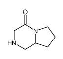 2,3,6,7,8,8a-hexahydro-1H-pyrrolo[1,2-a]pyrazin-4-one结构式