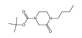 4-Butyl-3-oxo-piperazine-1-carboxylic Acid Tert-Butyl Ester Structure