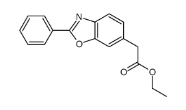 2-Phenyl-6-benzoxazoleacetic acid ethyl ester structure