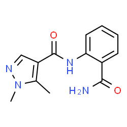 1H-Pyrazole-4-carboxamide,N-[2-(aminocarbonyl)phenyl]-1,5-dimethyl-(9CI) Structure