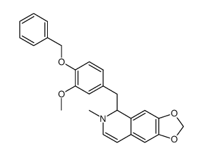 5-(4-benzyloxy-3-methoxy-benzyl)-6-methyl-5,6-dihydro-[1,3]dioxolo[4,5-g]isoquinoline Structure