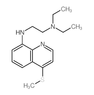 N,N-diethyl-N-(4-methylsulfanylquinolin-8-yl)ethane-1,2-diamine结构式