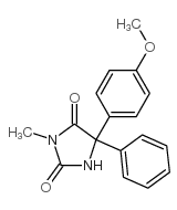 2,4-Imidazolidinedione, 5-(4-methoxyphenyl)-3-methyl-5-phenyl- picture