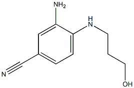 3-amino-4-((3-hydroxypropyl)amino)benzonitrile Structure