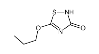 5-propoxy-1,2,4-thiadiazol-3-one结构式