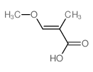 (E)-3-methoxy-2-methyl-prop-2-enoic acid Structure