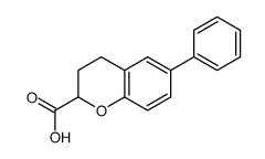 6-phenylchroman-2-carboxylic acid结构式