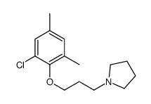 1-[3-(2-chloro-4,6-dimethylphenoxy)propyl]pyrrolidine Structure