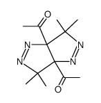 1,1'-(3,3,6,6-tetramethyl-1H,6H-pyrazolo[3,4-c]pyrazole-3a,6a-diyl)-bis-ethanone结构式