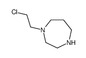 1-(2-chloroethyl)-1,4-diazepane结构式