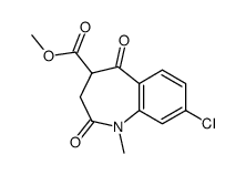 8-chloro-1-methyl-2,5-dioxo-2,3,4,5-tetrahydro-1H-benzo[b]azepine-4-carboxylic acid methyl ester Structure