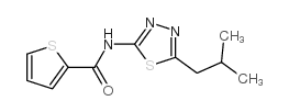 2-Thiophenecarboxamide, N-[5-(2-methylpropyl)-1,3,4-thiadiazol-2-yl]- picture