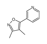 3,4-dimethyl-5-pyridin-3-yl-1,2-oxazole Structure