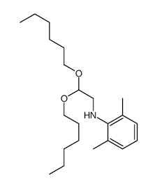 N-(2,2-dihexoxyethyl)-2,6-dimethylaniline结构式