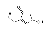 4-hydroxy-2-prop-2-enylcyclopent-2-en-1-one结构式