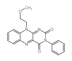 Benzo[g]pteridine-2,4(3H,10H)-dione, 10-(2-methoxyethyl)-3-phenyl- Structure