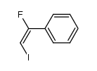 (E)-1-fluoro-1-phenyl-2-iodoethene结构式