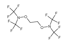 1,2-bis[N,N-bis(trifluoromethyl)amino-oxy]ethane结构式