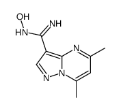 N'-hydroxy-5,7-dimethylpyrazolo[1,5-a]pyrimidine-3-carboximidamide结构式