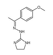 N-(4,5-Dihydro-1H-imidazol-2-yl)-N'-[1-(4-methoxy-phenyl)-eth-(Z)-ylidene]-hydrazine Structure